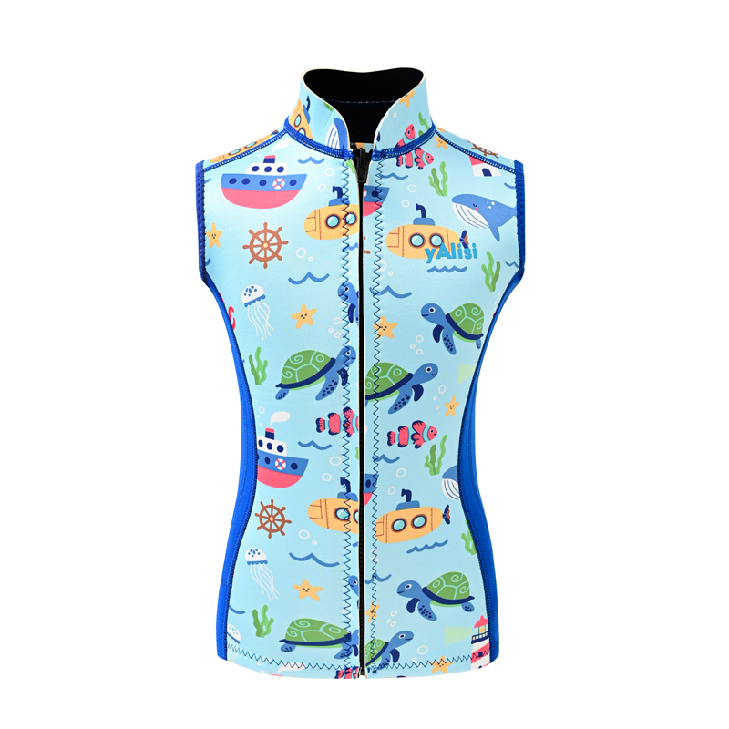 Split Kids' Wetsuit – Girls' Diving Top & Shorts, Warm, Sun Protection for Surfing, Snorkeling, Jellyfish Protection, Unisex Kids' Swimwear 10