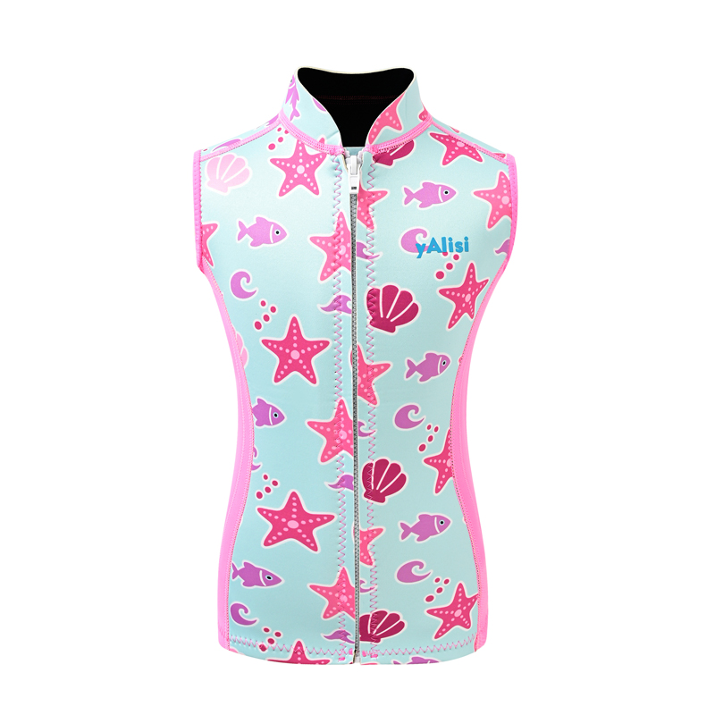 Split Kids' Wetsuit – Girls' Diving Top & Shorts, Warm, Sun Protection for Surfing, Snorkeling, Jellyfish Protection, Unisex Kids' Swimwear 9