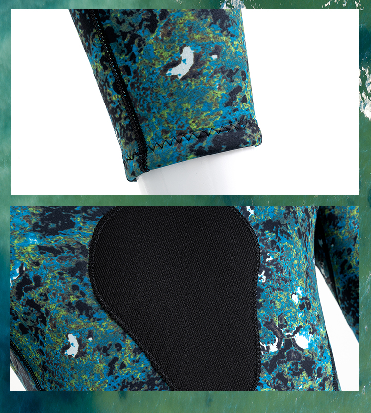 Custom Camouflage Full Wetsuit for Men & Women - Warm Winter Swimming, Snorkeling & Surfing Suit