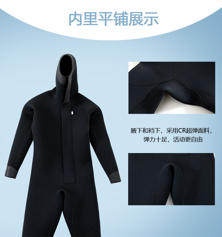 Hooded Wetsuit & Surfing Suit - Warm, Protective Custom Water Sport Apparel
