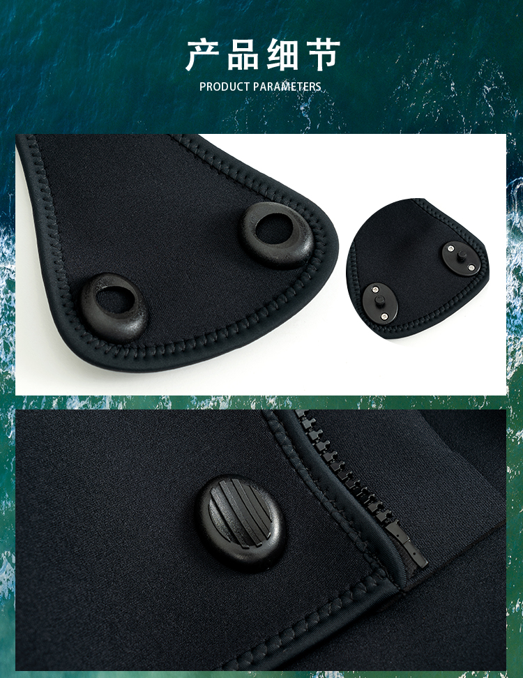 Custom-made Split Wetsuit, Unisex Surfing Suit, Warm & Protective, Multiple Thickness Options for Snorkeling