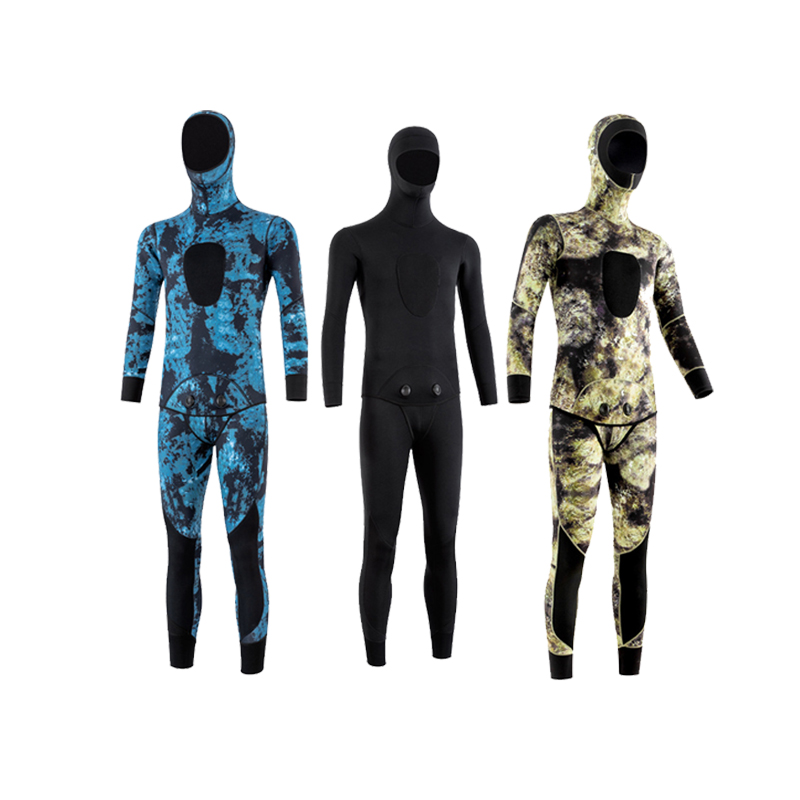 Camouflage Spearfishing Wetsuit – Customizable with Specified Materials & Thickness, Unisex for Diving Vests, Diving Jackets, Split Wetsuits, and Warm Snorkeling