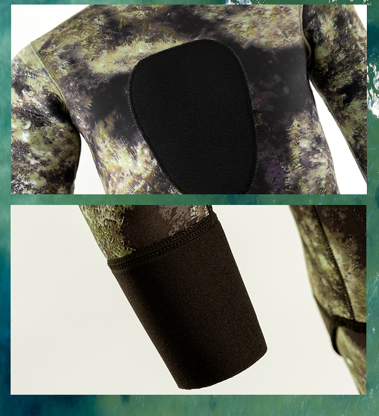Camouflage Spearfishing Wetsuit – Customizable with Specified Materials & Thickness, Unisex for Diving Vests, Diving Jackets, Split Wetsuits, and Warm Snorkeling