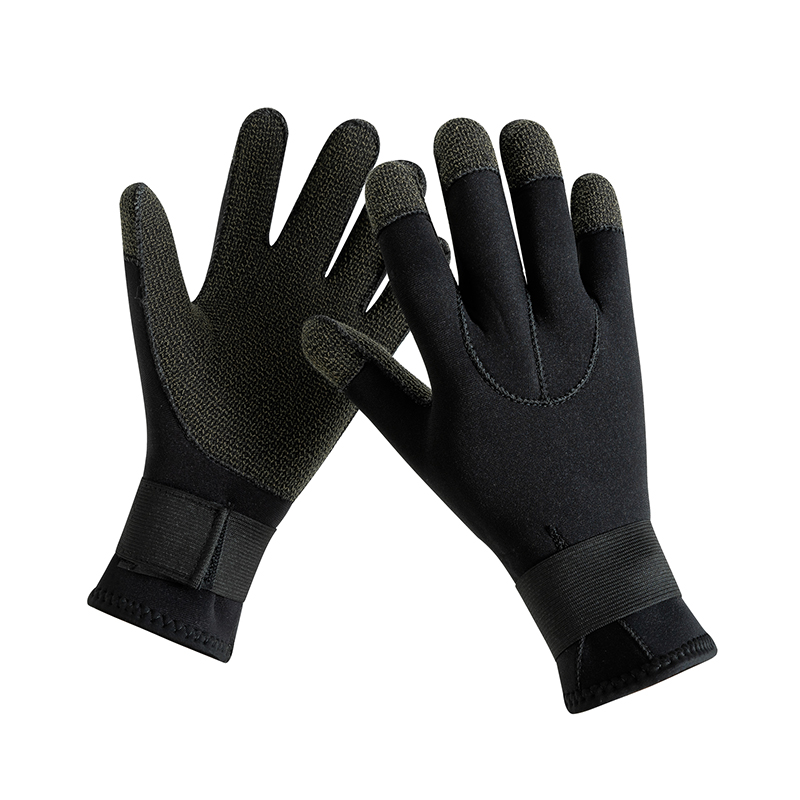 Kevlar Diving Gloves, Warm Snorkeling Gloves for Fishing & Crab Catching, Smooth Surface Gloves with Titanium Coating, Scratch-resistant Gloves 3