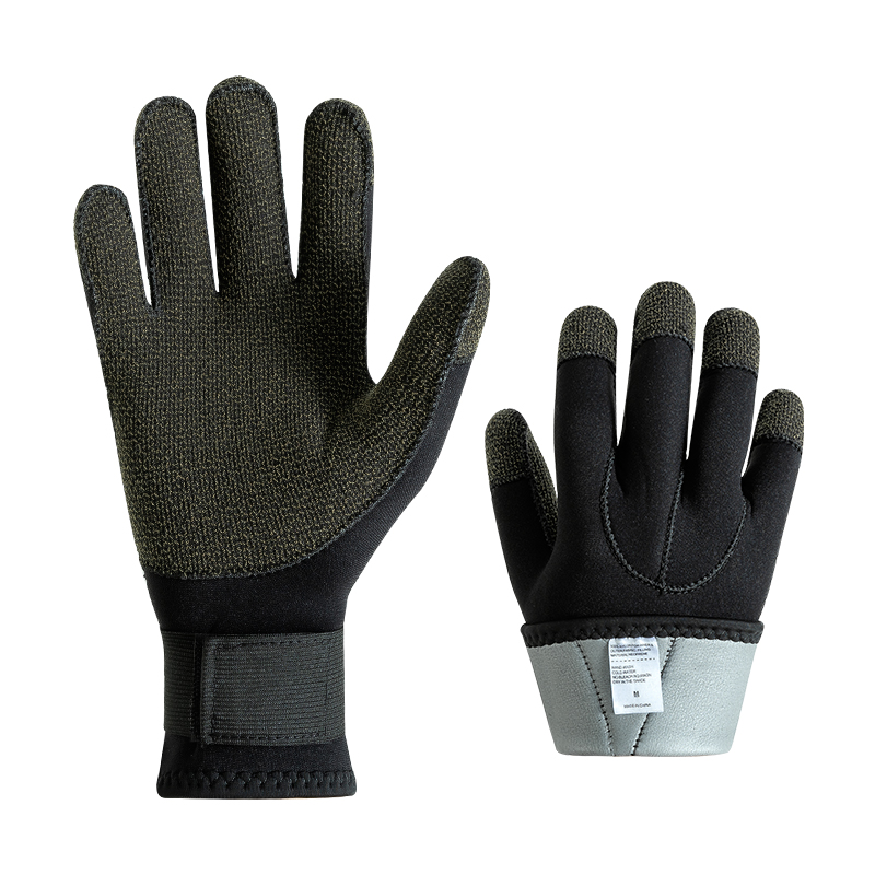 Kevlar Diving Gloves, Warm Snorkeling Gloves for Fishing & Crab Catching, Smooth Surface Gloves with Titanium Coating, Scratch-resistant Gloves 4
