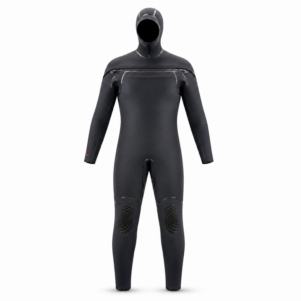 Front-Zip Wetsuit for Scuba Diving & Snorkeling, Custom Neoprene Laminated Blind-Stitched Wetsuit, OEM/ODM Factory Production