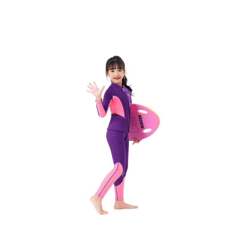 儿童潜水服定做内层加绒潜水服男女儿童可穿保暖泳衣冬泳衣服工厂 9
