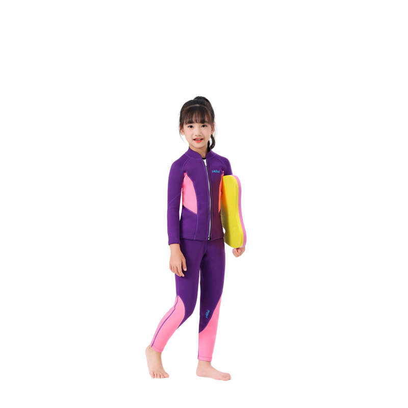 儿童潜水服定做内层加绒潜水服男女儿童可穿保暖泳衣冬泳衣服工厂 8