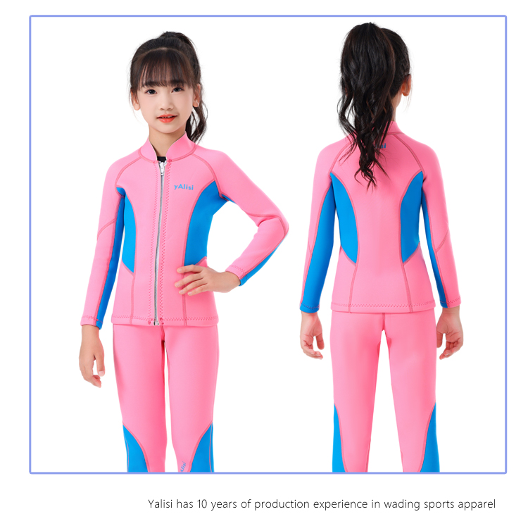 儿童潜水服定做内层加绒潜水服男女儿童可穿保暖泳衣冬泳衣服工厂